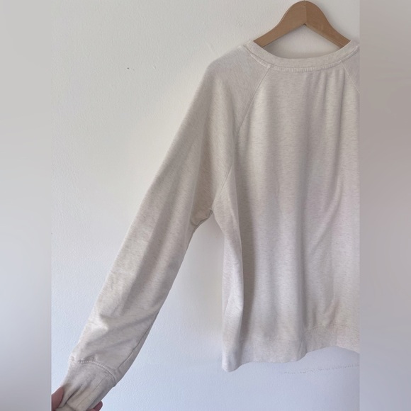 Wildfox Leopard Print Lips Graphic Cream Oversized Crewneck Pullover Sweatshirt - Picture 8 of 10